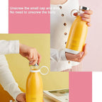 Portable USB Rechargeable Mini Blender Bottle – 420ml Personal Juicer Mixer