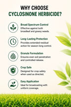 Cyclosinonie Herbicide Granules (Buy 1 Get 1 Free) | 5% Active Ingredient | Low Toxicity Weed Control
