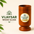 Vijaysar Wood Glass for Sugar Control
