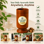 Vijaysar Wood Glass for Sugar Control