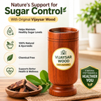 Vijaysar Wood Glass for Sugar Control