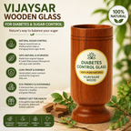 Vijaysar Wood Glass for Sugar Control
