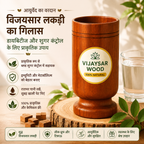 Vijaysar Wood Glass for Sugar Control