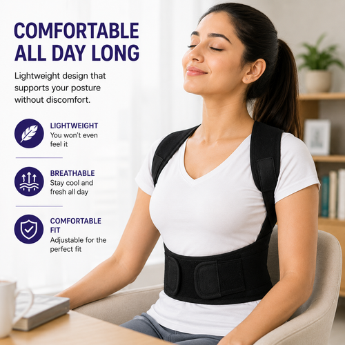 Back Brace Posture Corrector for Men and Women,Adjustable Back Posture Belt Invisible