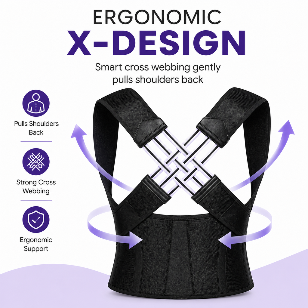 Back Brace Posture Corrector for Men and Women,Adjustable Back Posture Belt Invisible
