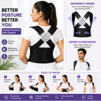 Back Brace Posture Corrector for Men and Women,Adjustable Back Posture Belt Invisible