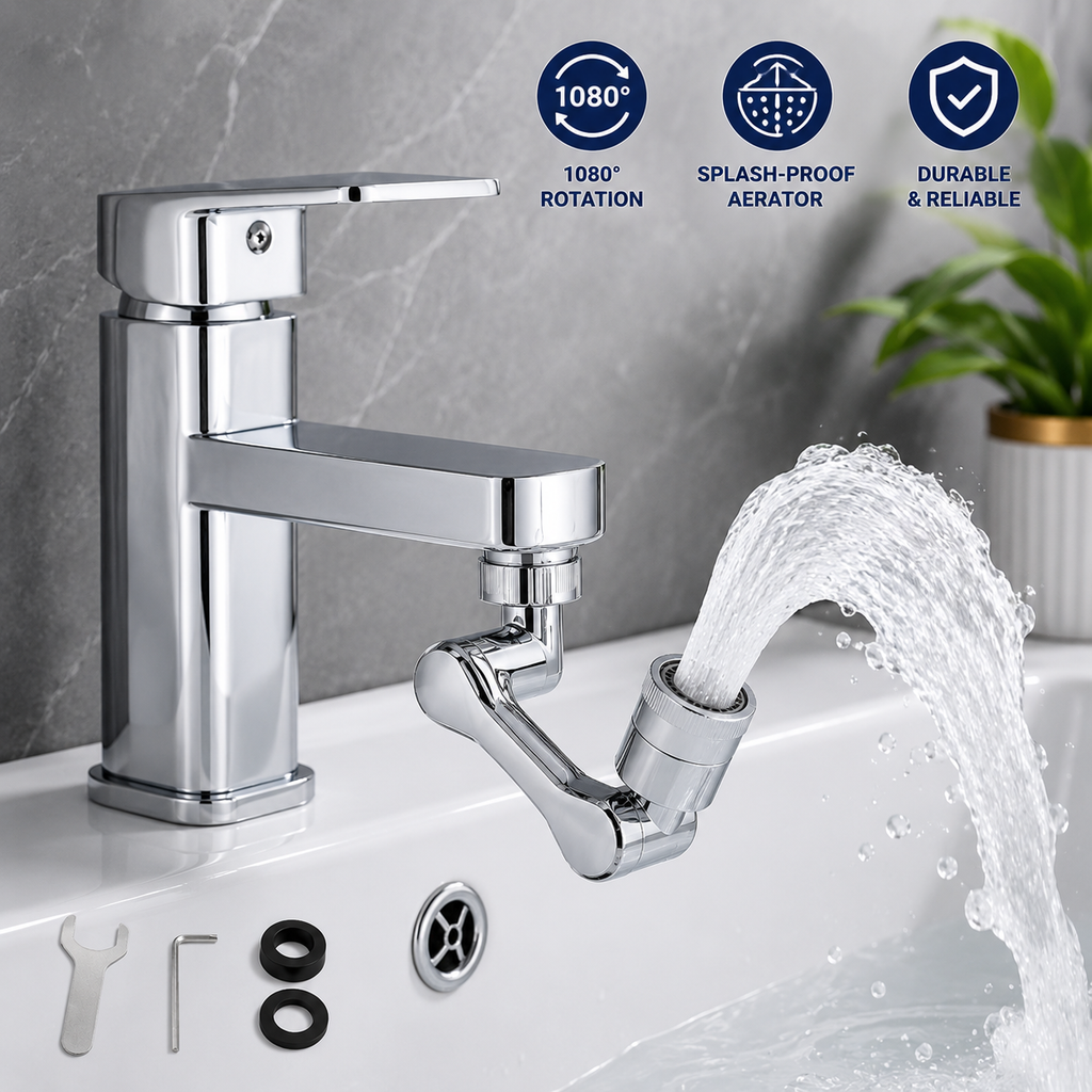 2 Mode Splash Filter Kitchen Tap Extended Faucet