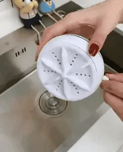 Portable Washing Machine Turbine Washer, Ultrasonic Lightweight Turbo Washer with USB Cable for Home